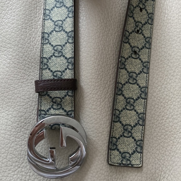 Authentic Gucci vintage GG Supreme belt with G buckle - Picture 11 of 12